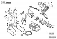 Bosch 0 601 948 4ME Gsr 14,4 Ve-2 Batt-Oper Screwdriver 14.4 V / Eu Spare Parts
